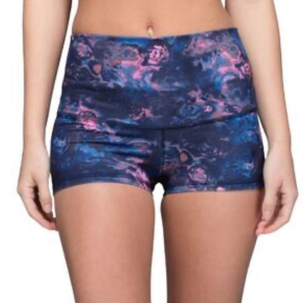 Lululemon Blue and Pink Patterned Shorts